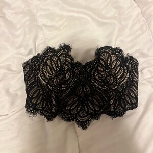 Elegant Black Lace Bandeau